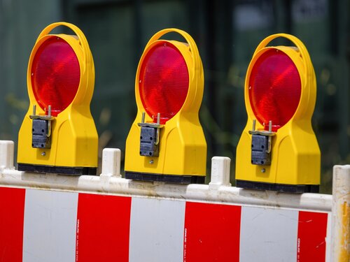 Baustellenabsperrung